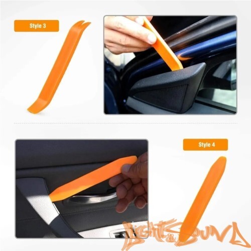 Набор LS инструментов для снятия обшивки (4 предметов) оранжевый