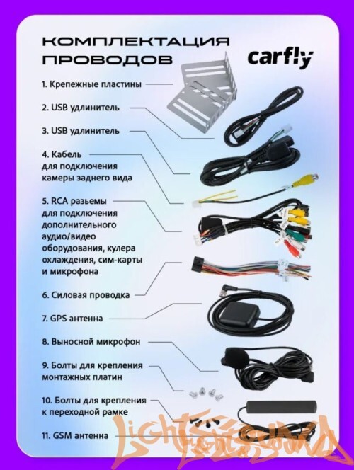 Carfly M450L, память 4/32гб 10 дюймов
