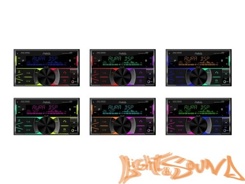 Aura AMD-782DSP 2DIN USB-ресивер, 4x51, USB/FM/AUX/BT,3RCA,DSP, RGB-подсветка