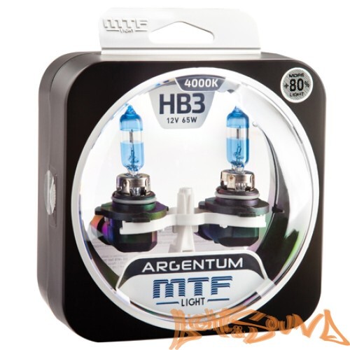 MTF ARGENTUM +80% HB3/9005, 12V, 65W Галогенные лампы (2шт)
