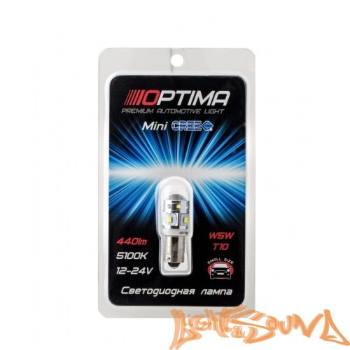 Optima MINI H21W, CAN, CREE XB-D*6, 5500K, 12V (BaY9S), 1шт