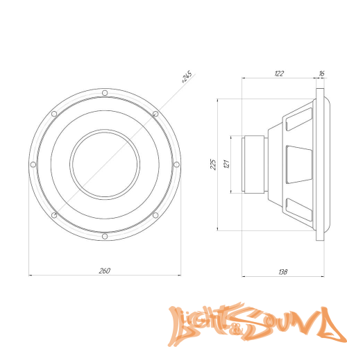 Oris Electronics JB-10R Сабвуфер