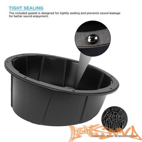 Подиумы пластиковые Recoil USP8B 8" (20см), чёрные, 2шт