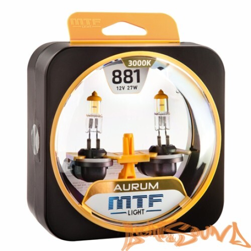 MTF Aurum H27(881), 12V, 27W Галогенные лампы (2шт)