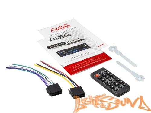 Aura AMH-78DSP USB-ресивер, 4х51w, USB (1.2A)/FM/AUX/BT,3RCA,DSP 2/3way,iD3-TAG,16.5 млн. цветов