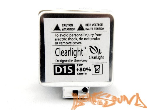Ксеноновая лампа Clearlight Xenon laser light +80% 4300K D1S, 1шт