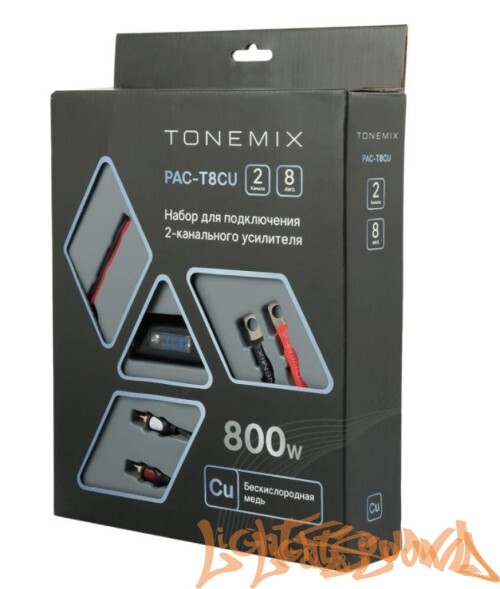 Tonemix PAC-T8CU Набор для подключения усилителя 2х8AWG