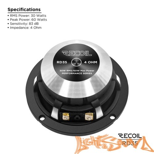 Recoil RD35 3.5" (9 см) среднечастотные динамики (комплект)