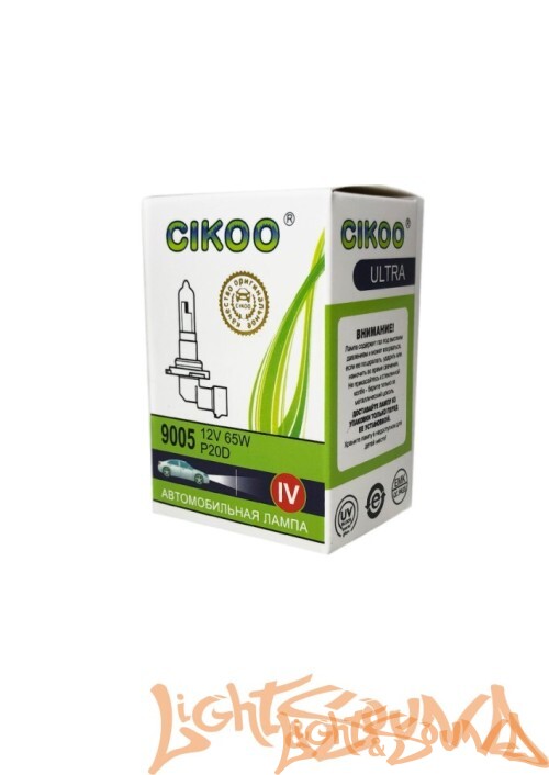 CIKOO, CG0135, HB3 4X (супер белый) 12V, 65W Галогенная лампа (1шт)