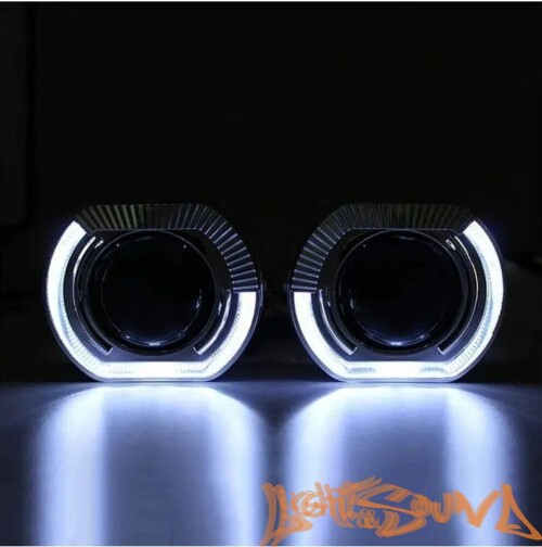 Бленда 2,5 дюйма LED ZX-007 Black (Белый) 1шт