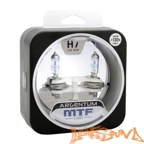 MTF ARGENTUM +130% H7, 12V, 55W Галогенные лампы (2 шт)