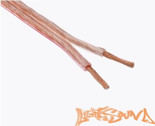 REXANT  2*2,5 Кабель акустический прозрачный OFC  Медь 100%, 100м в катушке