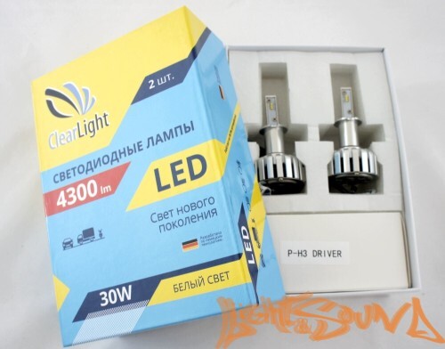 Светодиод головного света Clearlight LED H3 4300 Lm (2 шт.)