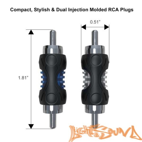 Recoil RCC-M8 разъём RCA-папа, 1шт