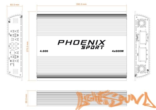 DL Audio Phoenix Sport 4.600 усилитель мощности 4-х канальный