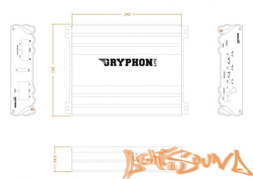 Усилитель мощности 2-х канальный DL Audio Gryphon lite-280