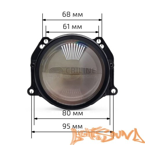 Бидиодная линза Criline BI-LED D4 Night Ranger 3.0", 1шт