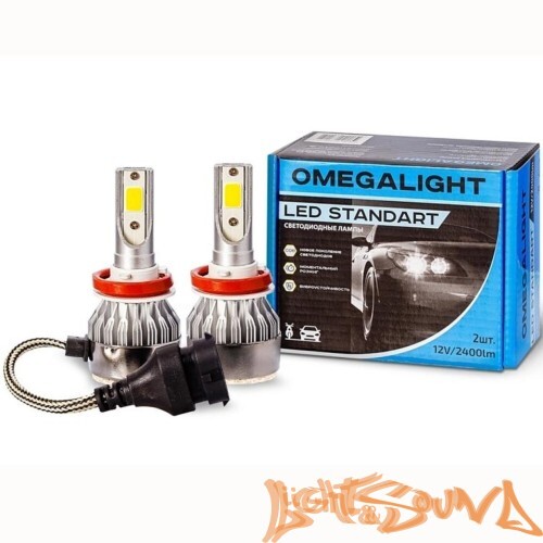 Светодиод головного света Omegalight LED Standart 3000 K HB3 2400 lm (2 шт.)