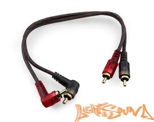 RCA (межблочный) кабель Ural 2RCA-BV03M 0,3 метра