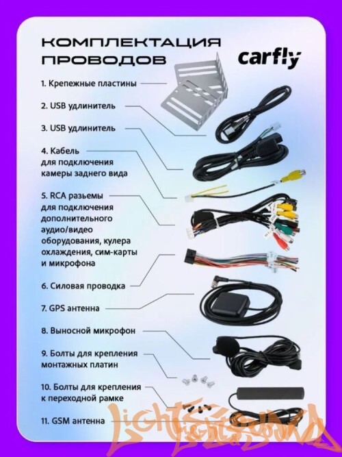 Carfly M450L, память 4/64гб 9 дюймов