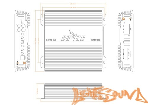 DL Audio Raven 2.750 V.2 усилитель мощности 2-х канальный