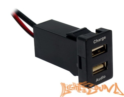 USB разъём в штатную заглушку для Toyota 2009-2021, Mitsubishi 2019+