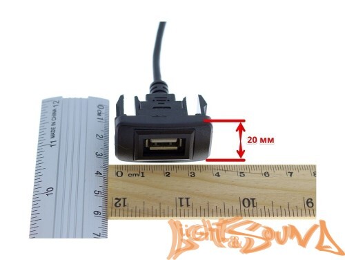 USB разъём в штатную заглушку для Toyota до 2010