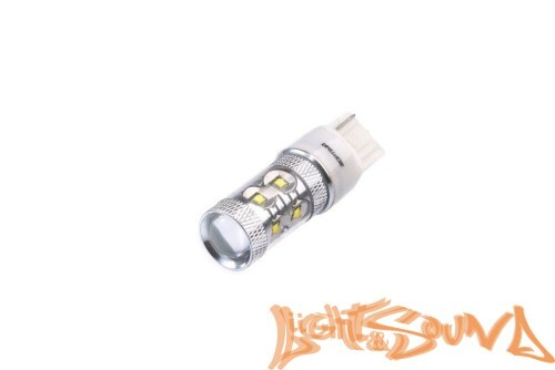 Optima Premium W21W 7440 CREE*10, 5100K, 50W, 12V (W3X16d), 1шт