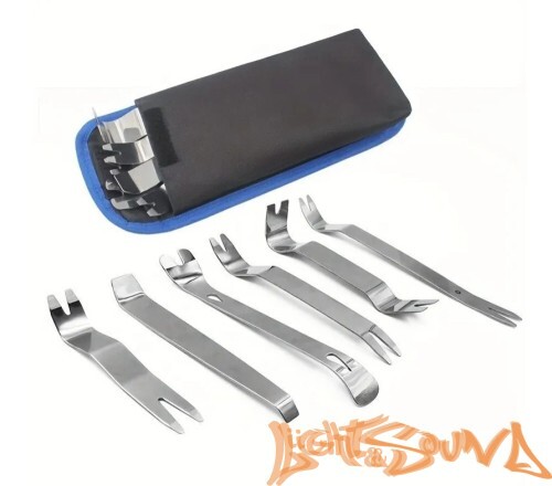 Набор LS инструментов для снятия обшивки (6 предметов) в чехле, металл