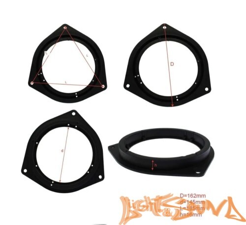 Подиумы пластиковые  POD 6.5 Toyota, Daihatsu, Lexus 6,5" (16см, простые) 2шт