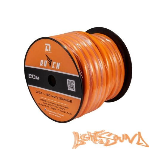 DL Audio Raven Power Кабель силовой 0 Ga Orange, 20м в катушке