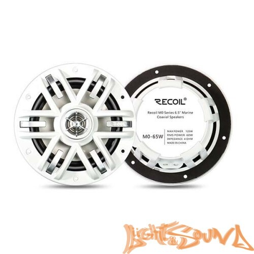 Recoil MO-65W Marine 6.5" (16,5 см),белые, 2-полосная коаксиальная акустическая система для катера