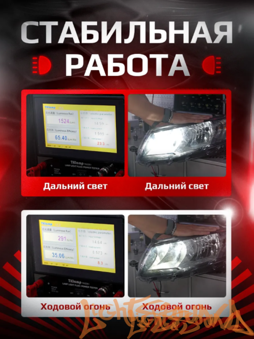 NTS AUTO POLARA H15, 9-32V, 50W, 6500K (2шт)
