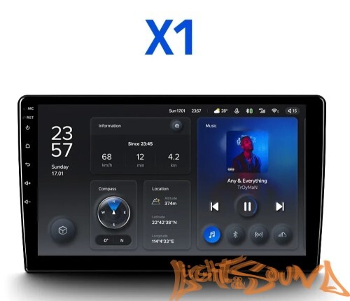 Универсальное ГУ Teyes X1 Wi-Fi 9" /IPS/4Core/2Gb/32Gb/DSP/Android