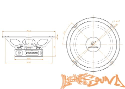 DL Audio Anaconda 165 Comp 6.5" (16.5 см) 2-полосная компонентная акустическая система