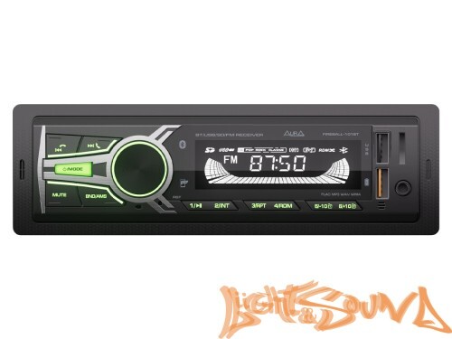 Aura Fireball-101BT USB-ресивер, 12V 4x36w, 2USB SD/FM/AUX/BT, 2 RCA, VA, зеленая подсветка