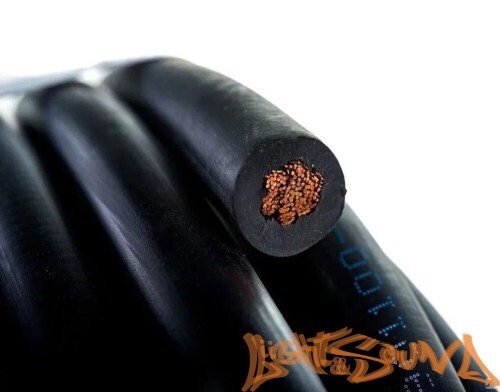 ККЗ КГТП-ХЛ Кабель силовой, чёрный, 1х16мм2, 50м в катушке