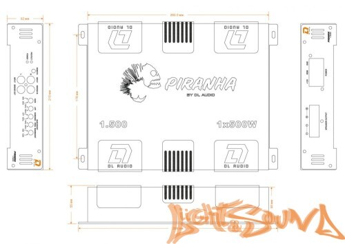 DL Audio Piranha 1.500 усилитель мощности 1-канальный