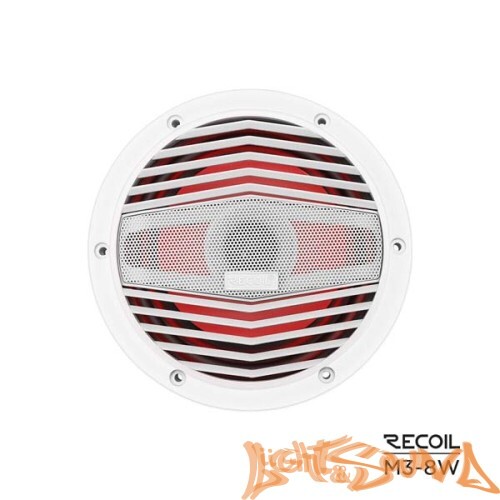 Recoil M3-8W Marine 8" (20 см), 2-полосная коаксиальная акустическая система для катера,белые