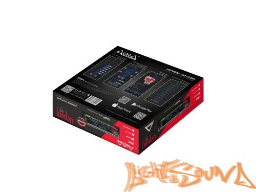 Aura VENOM-D41DSP USB-ресивер, 4х141w, USB/FM/AUX/BT,3RCA,DSP/D-SWC 2/3 way RGB-подсветка