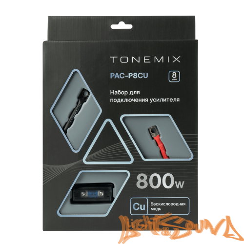 Tonemix PAC-P8CU Набор для подключения усилителя(без RCA и акустич.каб) 2х8AWG