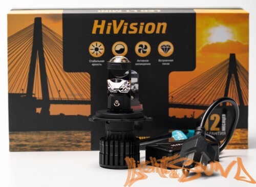 HiVision L1 Lens mini H4, 6000K (2шт)