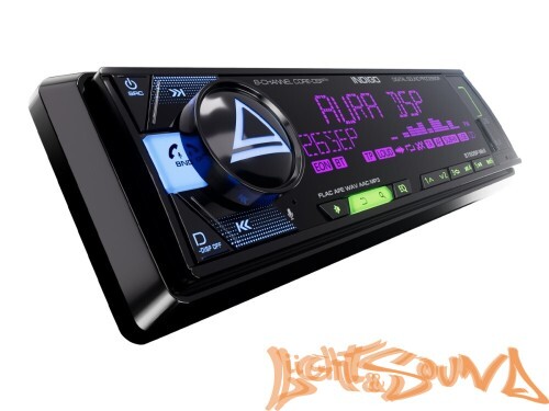 Aura INDIGO-876DSP USB-ресивер, 4х51w, USB (1.2A)/FM/AUX/BT,4RCA,DSP,RGB подсветка