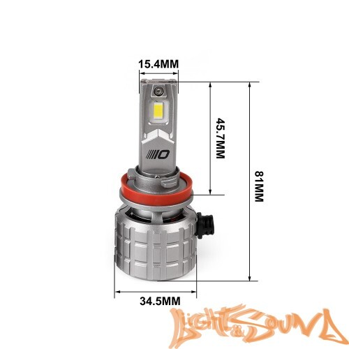 Optima Premium LED ПРОСПЕКТ H11, 80W, 12-24V, 5000K, 8000Lm (2шт)