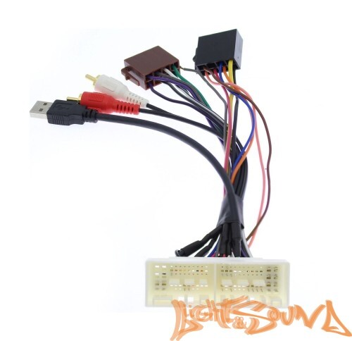 ISO-коннектор для KIA, Hyundai 2017- (в комплектации с  USB, AUX)