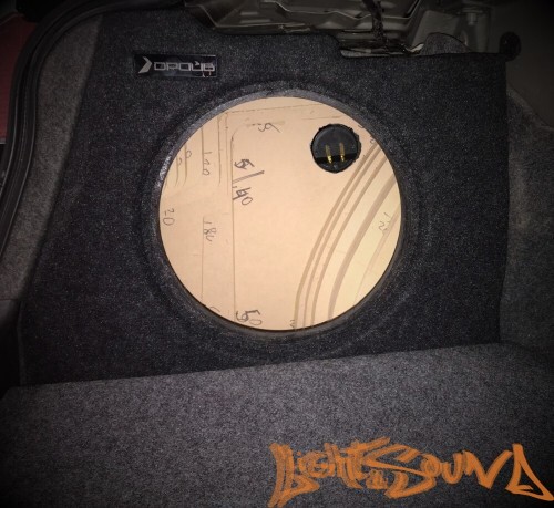 Корпус для сабвуфера Стелс Mitsubishi Lancer X правый 10"