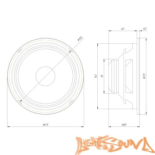 Oris Electronics EX-65 NEO 6.5" (16.5 см) среднечастотные динамики (комплект)