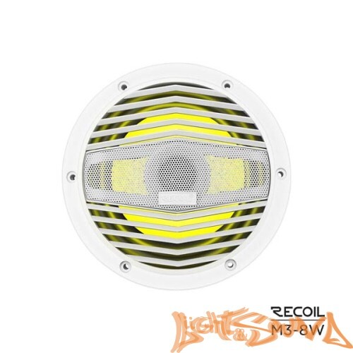 Recoil M3-8W Marine 8" (20 см), 2-полосная коаксиальная акустическая система для катера,белые