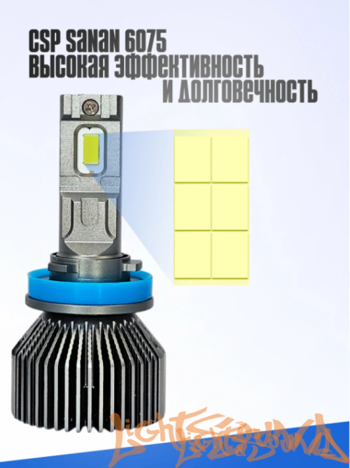 Clearlight LED LUMETECH H11 50W 6000lm 3000-8000k (2шт.)