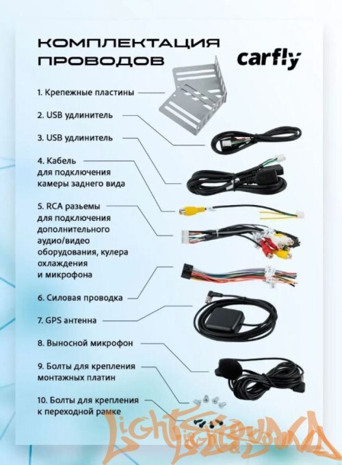 Carfly M400L, память 4/64гб 7 дюймов